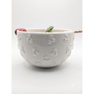 NWT Luna & Sage Cherry Ceramic Noodle Bowl Set